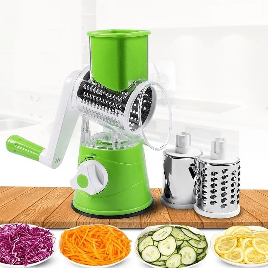 Răzătoare Multifuncțională Manuală pentru Fructe și Legume – Tabletop Drum Grater