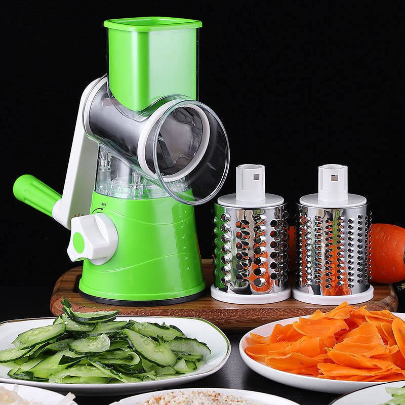 Răzătoare Multifuncțională Manuală pentru Fructe și Legume – Tabletop Drum Grater