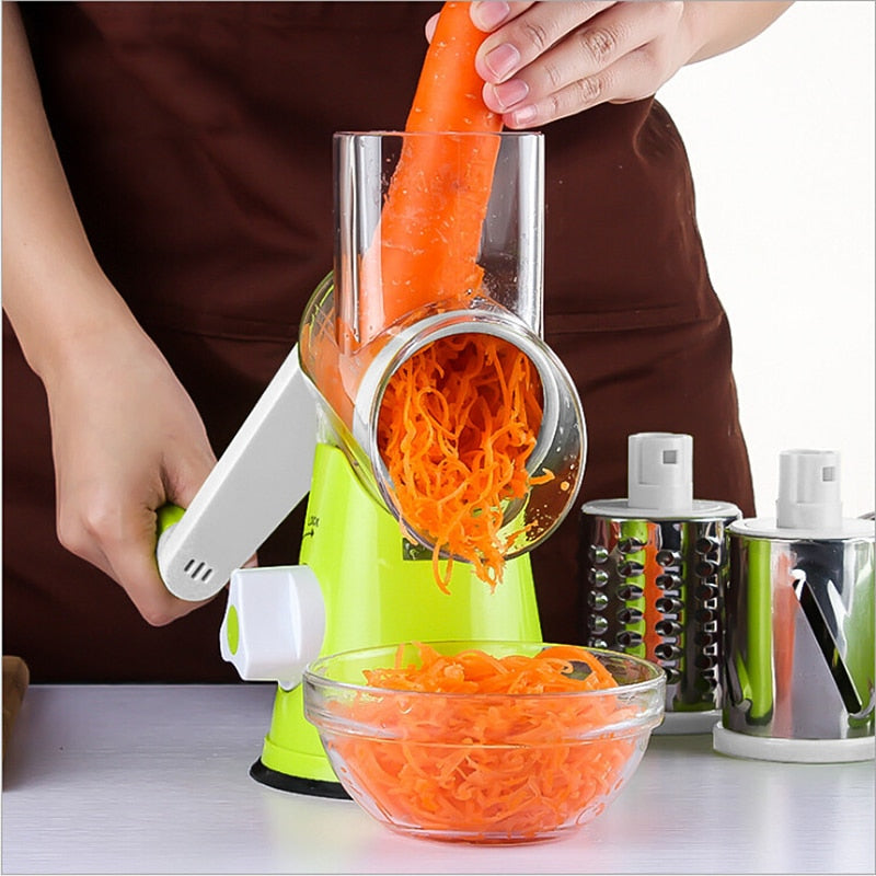 Răzătoare Multifuncțională Manuală pentru Fructe și Legume – Tabletop Drum Grater